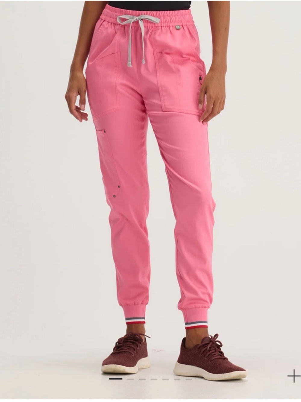 Women’s Pink Drawstring Mediclo Scrub Jogger Pants